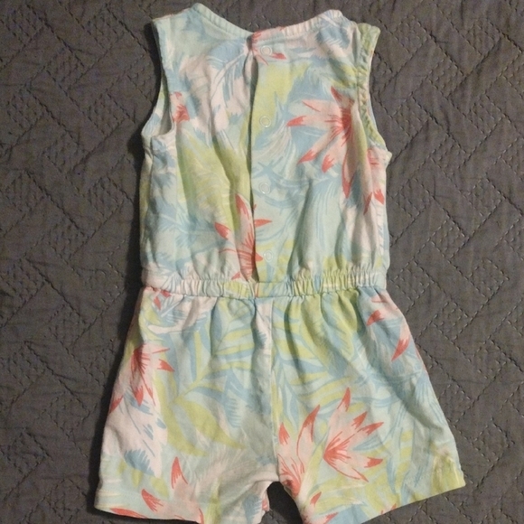 Floral Tie Dye Kids Romper - Picture 6 of 7